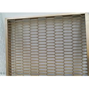 0 . 3 mm - 2 . 0 mm Thickness Flattened Expanded Metal Mesh With Power Coated