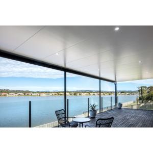 China 300mm Width Plank Ceiling Tiles Windproof Exterior Plain Perforated Pattern on sale