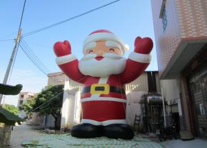Wholesale Attractive Outdoor Inflatable Christmas Decorations Blow Up Santa Claus 8mH from china suppliers