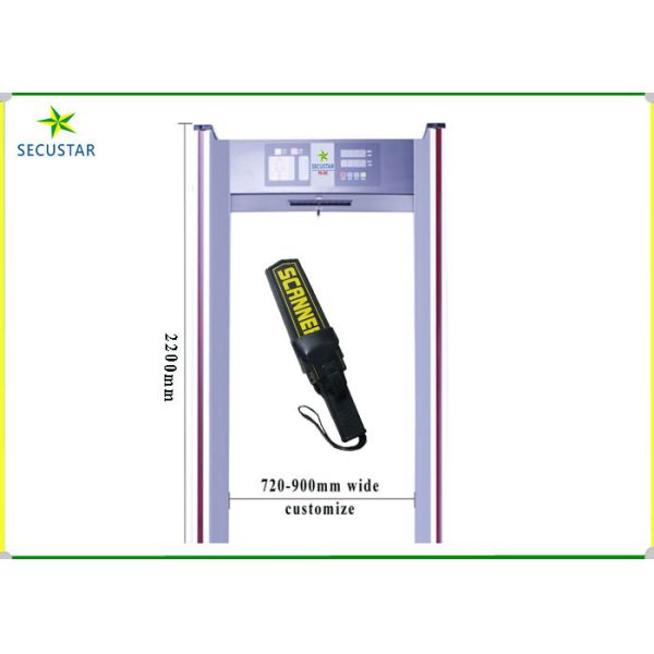 Led Alarm Detection Precisely Security Metal Detector Walk Through Gate For