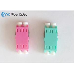 Duplex LC Fiber Optic Adapter Flangeless One Body Design With Ceramic Sleeve
