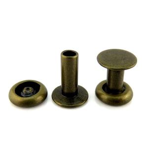 Wholesale 4mm Double Cap Rivet Customizable Metal Rivet With Bright Finish from china suppliers