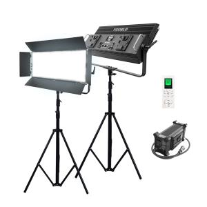 300w high power foldable flat panel light with adjustable brightness and remote