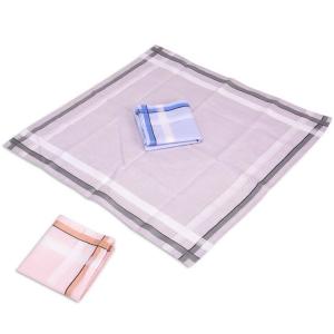 Men's blended cotton hankerchief with size 40*40cm in different patterns