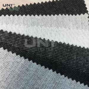 Polyester Viscose 60gsm Brushed Woven Interlining Weft Insert Interlining Shrink