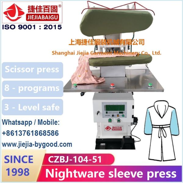 LED plc Industrial Nightclothes steam Pressing Machine LED PLC Control steam