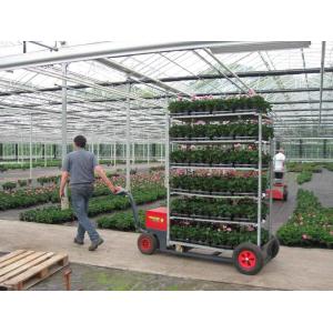 W555mm Horticultural Danish Trolleys , 4 Posts Plant Stand Rack