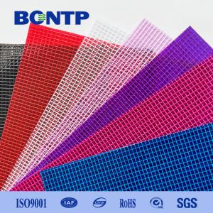 Rain Resistant PVC Transparent Mesh Tarp PVC Clear Tarpaulin for bag or file