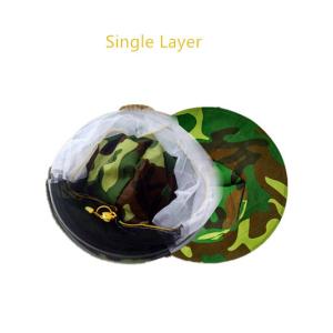Beekeeping Protective Hat Single-Inner Layer Camouflage Bee Hat Polyester