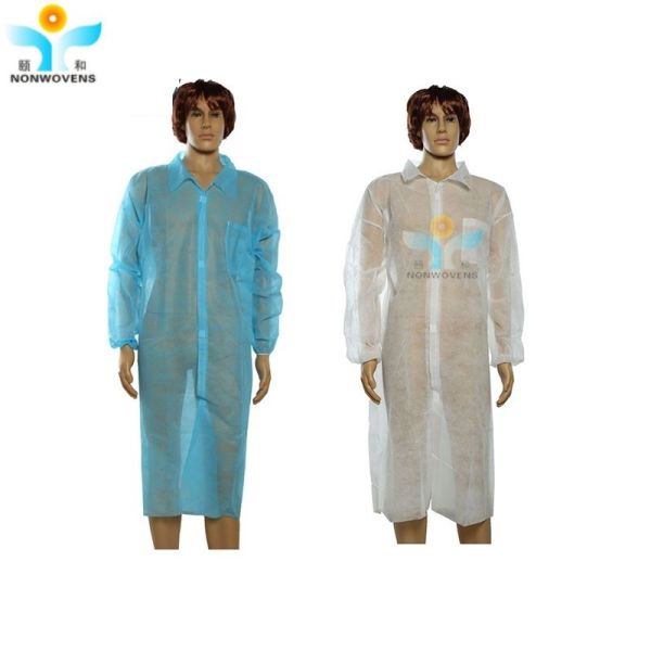 100pcs/Case Disposable Medical Lab Coat for Medical Usage