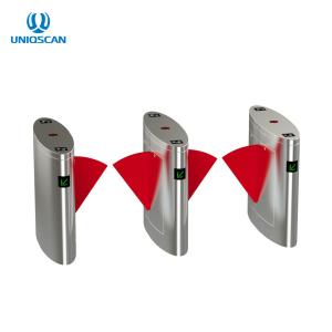 Security Pedestrian Barrier Gate , Automatic Retractable Flap Gate Barrier 24V