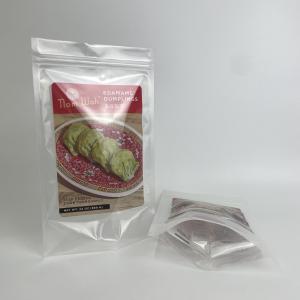 2022 china factory custom printed transparent food stand up pouch bag with