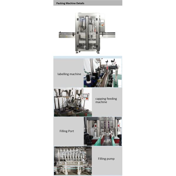 Automatic Liquid Packaging Machine with PLC Control SUS304 Stainless Steel and 2800-3600bottles/hour Speed