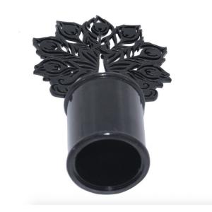 Durable 72mm Height Perfume Bottle Caps Black Color Plating