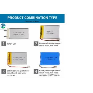 KC 3.7v 2.22wh 600mah Lipo Battery Pack , 802040 Li Poly Rechargeable Battery
