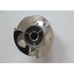 Wheel Casting / Jet Boat Impeller Stainless Steel With 3 Blades , Sliver Color