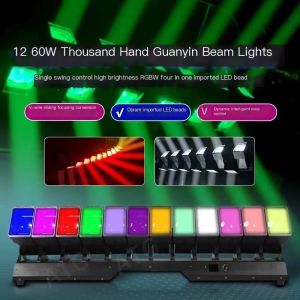 12 Heads LED Bar Moving Head Light 3in1 Wave Beam Lighting For Stage Lighting