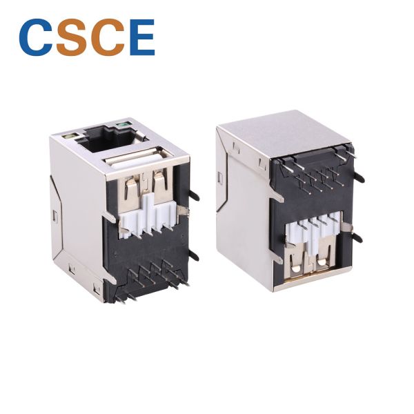 Power Over Magnetic Ethernet Connector POE PLUS 1 X 1 Contact Material Copper