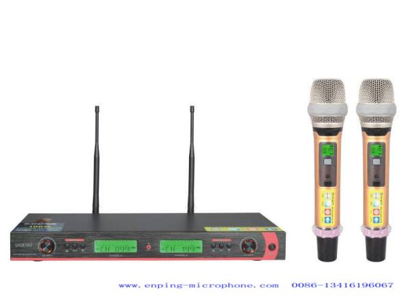 Quality UGX10II UHF wireless microphone system with IR selectable frequency and automatic power-off / SHURE style for sale