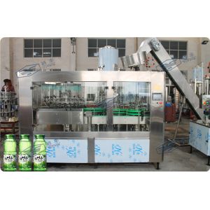 Wholesale 20000BPH Aloe Pulp Juice Filling Machine Glass Bottle Carbonated Drink Filling Line 3 In 1 from china suppliers