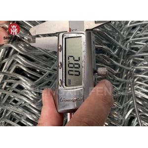 5ft 3m Chain Link Mesh Fence Galvanized / Pvc Coated