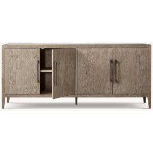 Modern Bedroom Console Table Furniture With Walnut Finish And Roller Shutter