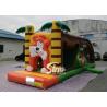 8 Meters Long Kids Inflatable Jungle Bouncy Castle With Tunnel With EN14960 Certified for sale