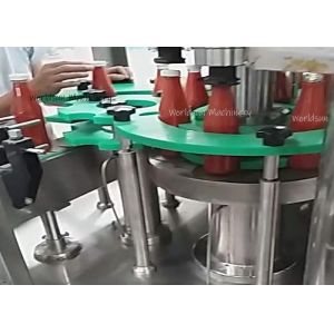 7000BPH Pasta Sauce Filler Capper Machine sauce filling capping machine