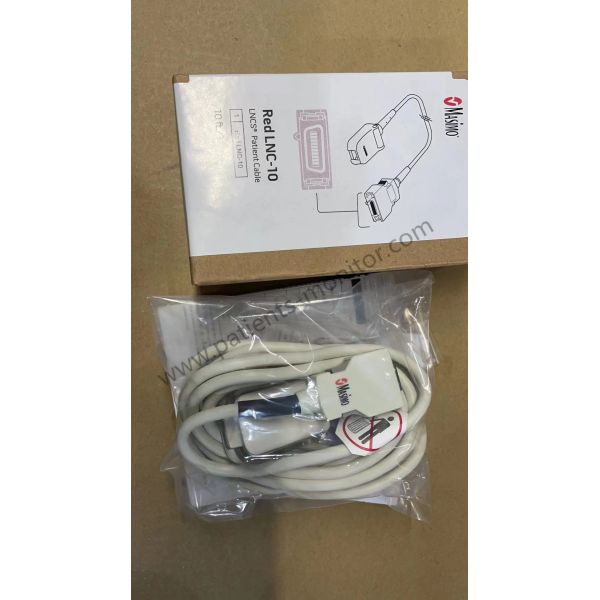 Masima LNCS Patient Cable 1814 Ref Red LNC-10 For Masima SET® Rad-5® Pulse