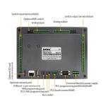 7 Inch Modbus Hmi Plc All In One Plc Programmable Controller 24digital Input