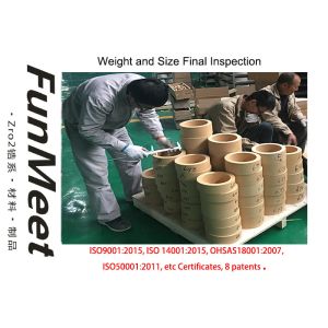 55 & 148mm Zirconia Ring with Longer Life for Converter