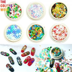 Wholesale Christmas Mix Nail Art Glitter Mix PVC Material Clump Free UV Resistant from china suppliers