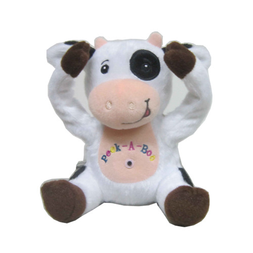 Quality Electronic Plush Toys Peek a boo Cow plush toys for sale