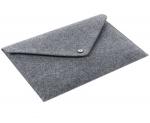 Hot selling unique design gray OEM design folder shape laptop felt bag. size IS