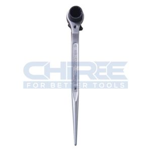 Wholesale Chromed Finishing Construction Spud Ratchet 19 x 22 mm 315mm Cr-V Steel Socket for Scaffolding from china suppliers