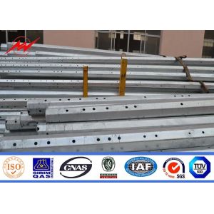Multi - pyramidal Electrical Power Pole for 33kv transmission line steel pole