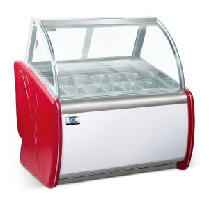 Arsenbo Scoop Ice Cream Display Freezer Freestanding Multiscene