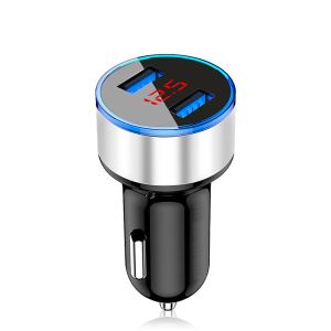 2 Port 60mm QC 3.0 3.1A 30W Dual USB Car Charger