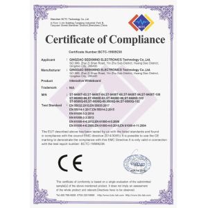 QINGDAO SEEKMIND Electronics Technology Co.,Ltd. Certifications
