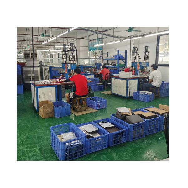 Black ODM Washable Denim Leather Patch With Metal Brand Logo