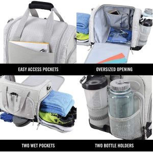 The Durable Crowdsource Designed Duffel Bag with 10 Optimal Compartments