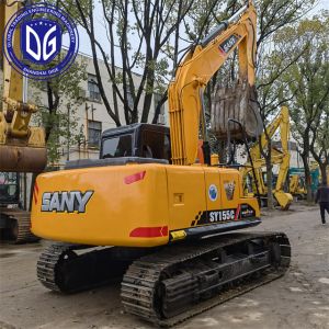 Used SY155C SANY Digger Sany Hydraulic Excavator 15.5 Ton