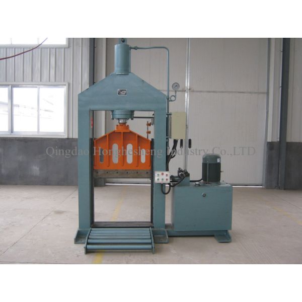 Vertical Hydraulic Guillotine Rubber Bale Cutter Single Blade Plastic Cutting Machine