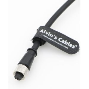 Alvin's M12 12-Pin Female to Open End Cable for Cognex Camera & Automation, 8M