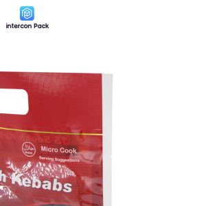 Recycle Flat Pouches With Transparent Window Mylar Stand Up Pouch Foil Handle