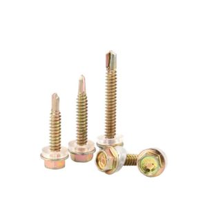 Metric Black Oxide Finish Roofing Tek Screws with ISO Standard and Carbon Steel