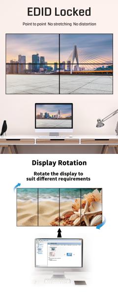 Quality Digital Signage Video Wall Controller with 4x HDMI 2.0 Output Interfaces and Fast 6ms Response Time for sale