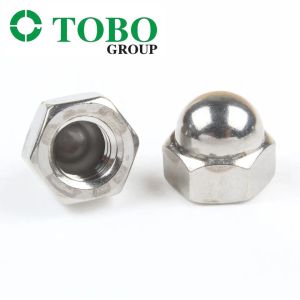 Hexagon Domed Cap Nuts DIN 1587 Stainless Steel 304/316 Plain Finish In Metric