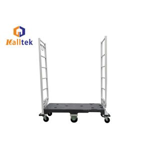 Heavy Duty U Boat Platform Cart With Diamond Tread Deck 6 Wheels Detachable