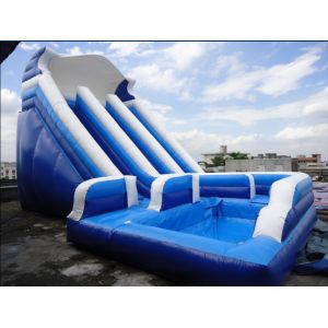 Wholesale Unti-riptured Commercial Inflatable Water Slides With Swimming Pool from china suppliers